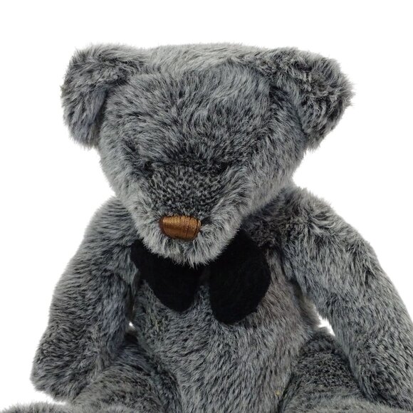 Funny Kids Gray Plush Teddy Bear Stuffed Animal Toy Shelf Sitter Nursery - Picture 3 of 8
